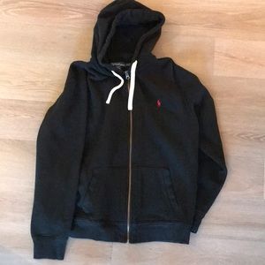Polo by Ralph Lauren black full zip sweatshirt